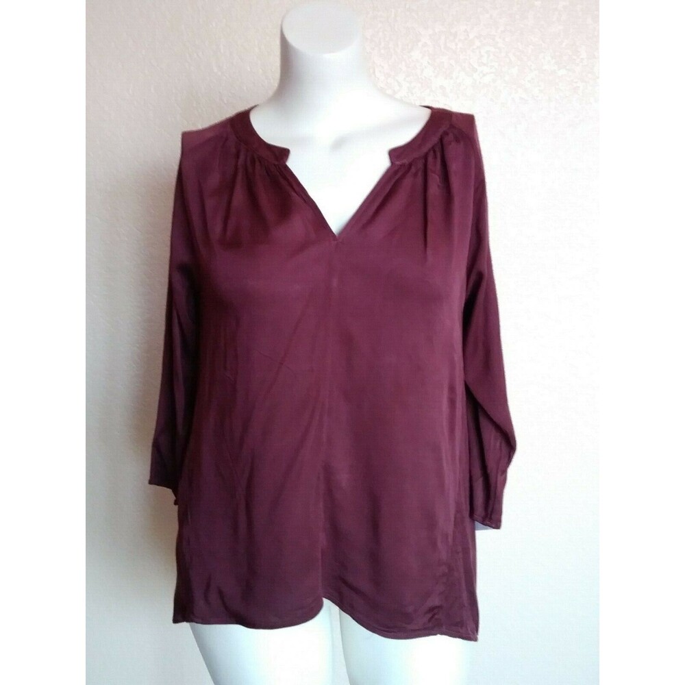 Michael Stars Tunic Top M Burgundy Red M New